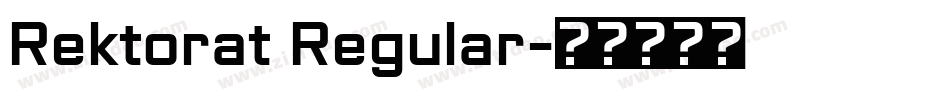 Rektorat Regular字体转换
